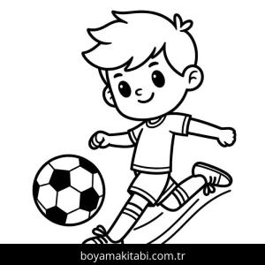 Futbol boyama sayfası – yaratıcılığı geliştirir, keyifli zaman