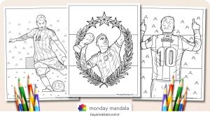 Futbol boyama sayfası – boyama çalışması, yaratıcılığı geliştirir