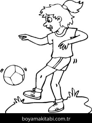 Futbol boyama sayfası – keyifli zaman, renkli çizimler
