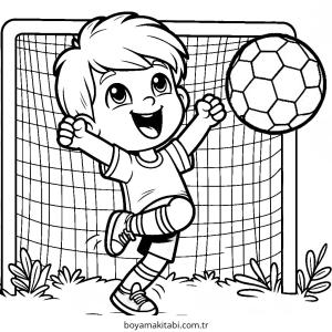Futbol boyama sayfası – ücretsiz yazdır, boyama etkinliği