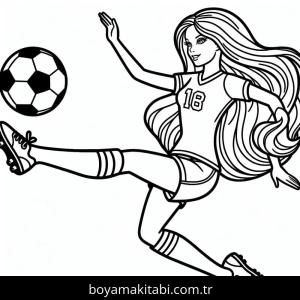 Futbol boyama sayfası – okul öncesi, evde etkinlik