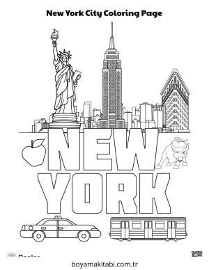 Future City boyama sayfası – boyama etkinliği, çocuk aktivitesi