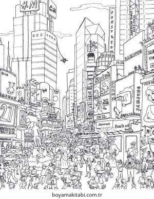 Future City boyama sayfası – ücretsiz yazdır, boyama etkinliği