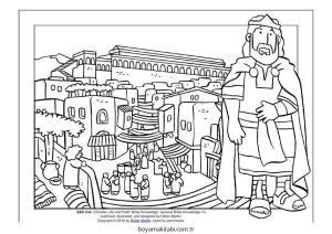 Future City boyama sayfası – sevimli karakter, sanatsal çalışma