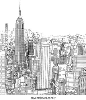 Future City boyama sayfası – yaratıcılık, eğlenceli etkinlik