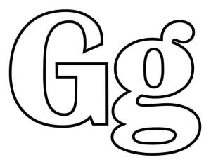 G Harfi boyama sayfası,  coloring page, G g Harfi, 