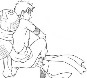 Gaara boyama sayfası,  coloring page, Müthiş Gaara, 