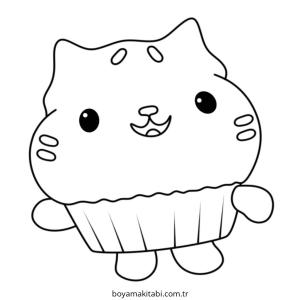 Gabby Dollhouse boyama sayfası – sanatsal çalışma, çocuklar için