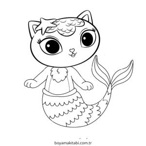 Gabby Dollhouse boyama sayfası – yaratıcılığı geliştirir, keyifli zaman