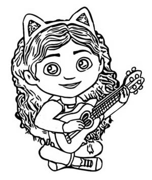 Gabby nin Hayal Evi boyama sayfası,  coloring page, Güzel Gabby, 