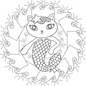 Gabby nin Hayal Evi boyama sayfası,  coloring page, MerCat in güzel Gabby rüya evi, 