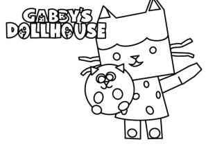 Gabby nin Hayal Evi boyama sayfası,  coloring page, Gabby’nin Bebek Evi Bebek Kutusu, 