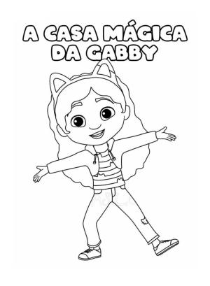 Gabby nin Hayal Evi boyama sayfası,  coloring page, Şirin Gabby, 