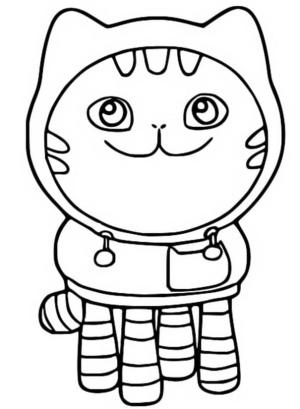 Gabby nin Hayal Evi boyama sayfası,  coloring page, Gabby’nin Bebek Evi DJ Kedi Nanesi, 