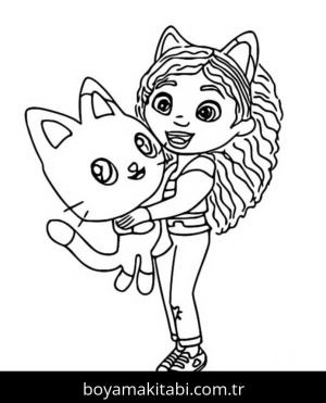 Gabby'nin Hayal Evi boyama sayfası – eğlenceli etkinlik, el becerilerini geliştirir