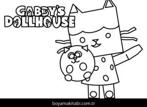 Gabby'nin Hayal Evi boyama sayfası – el becerilerini geliştirir, boyama çalışması