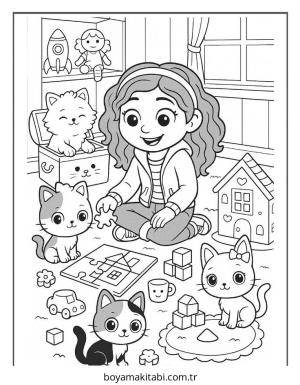 Gabby boyama sayfası – eğitici aktivite, yaratıcılık