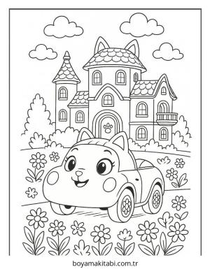 Gabby boyama sayfası – PDF indir, sevimli karakter