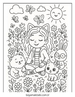 Gabby boyama sayfası – yaratıcılık, eğlenceli etkinlik