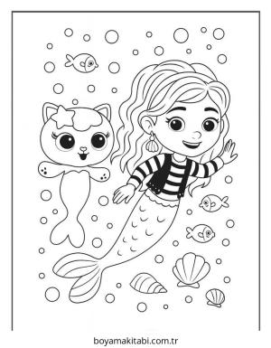 Gabby boyama sayfası – ücretsiz yazdır, boyama etkinliği