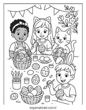 Gabby boyama sayfası – çocuklar için, çizgi film temalı