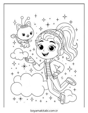 Gabby boyama sayfası – evde etkinlik, ücretsiz yazdır