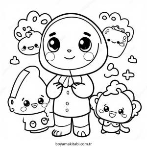 Gacha Club boyama sayfası – PDF indir, sevimli karakter