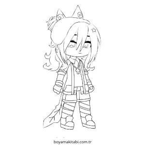 Gacha Club boyama sayfası – keyifli zaman, renkli çizimler