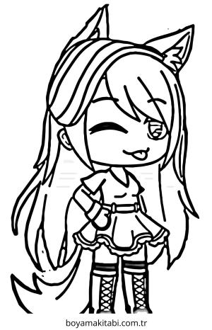 Gacha Club boyama sayfası – ücretsiz yazdır, boyama etkinliği