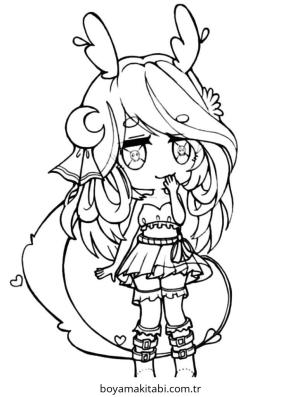 Gacha Club boyama sayfası – yaratıcılığı geliştirir, keyifli zaman