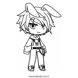 Gacha Club boyama sayfası – boyama çalışması, yaratıcılığı geliştirir