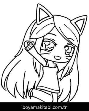 Gacha Life boyama sayfası – eğlenceli etkinlik, el becerilerini geliştirir