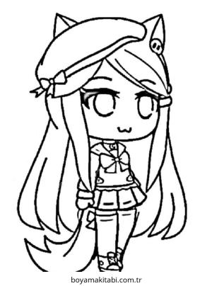 Gacha Life boyama sayfası – ücretsiz yazdır, boyama etkinliği