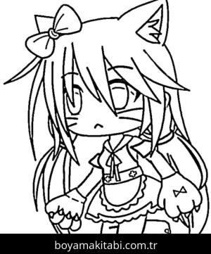 Gacha Life boyama sayfası – okul öncesi, evde etkinlik
