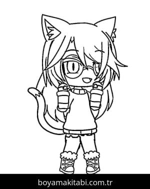 Gacha Life boyama sayfası – keyifli zaman, renkli çizimler