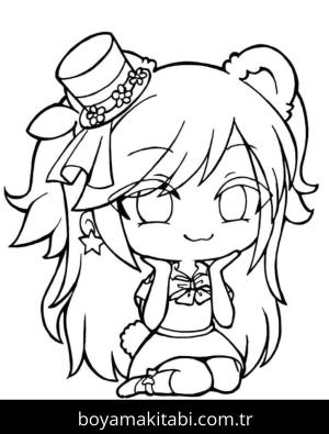 Gacha Life boyama sayfası – ücretsiz yazdır, boyama etkinliği