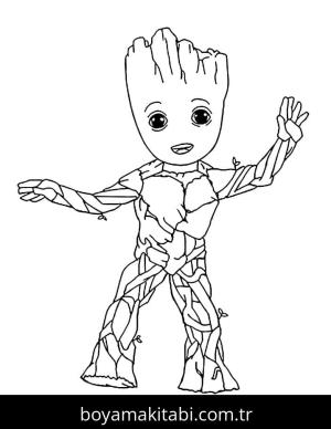 Galaksinin Koruyucuları boyama sayfası – çocuk aktivitesi, PDF indir