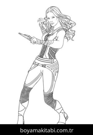 Galaksinin Koruyucuları boyama sayfası – kolay boyama, eğitici aktivite