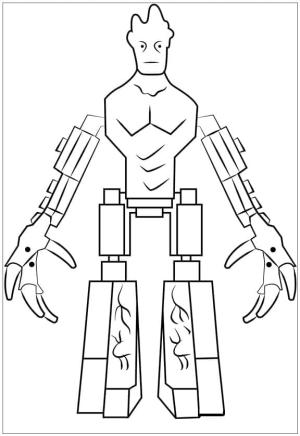 Galaksinin Koruyucuları boyama sayfası,  coloring page, Lego Groot Ücretsiz, 