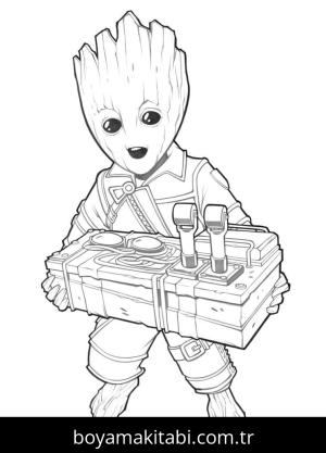 Galaksinin Koruyucuları boyama sayfası – eğlenceli etkinlik, el becerilerini geliştirir