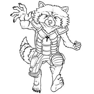 Galaksinin Koruyucuları boyama sayfası,  coloring page, Galaksinin Roket Rakun Muhafızları, 