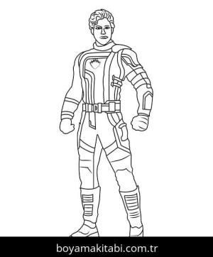 Galaksinin Koruyucuları boyama sayfası – basit çizim, kolay boyama