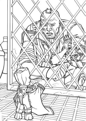 Galaksinin Koruyucuları boyama sayfası,  coloring page, Yondu Udonta, Roket ve Groot, 