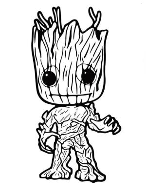 Galaksinin Koruyucuları boyama sayfası,  coloring page, Küçük Bebek Groot, 