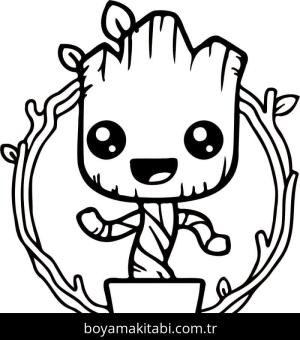 Galaksinin Koruyucuları boyama sayfası – el becerilerini geliştirir, boyama çalışması