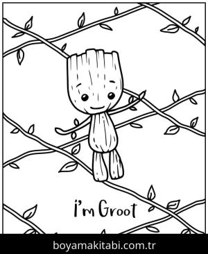 Galaksinin Koruyucuları boyama sayfası – basit çizim, kolay boyama