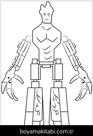 Galaksinin Koruyucuları boyama sayfası – basit çizim, kolay boyama