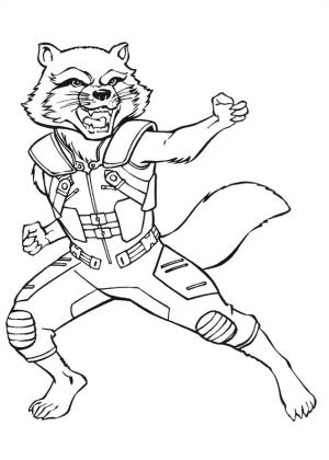 Galaksinin Koruyucuları boyama sayfası,  coloring page, Martial Arts Of Rocket, 