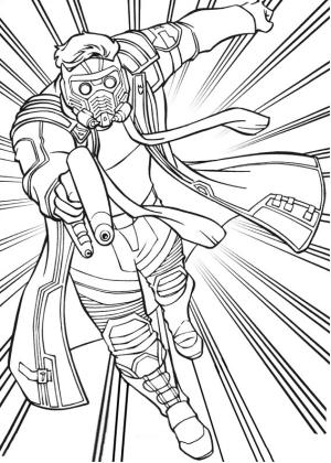 Galaksinin Koruyucuları boyama sayfası,  coloring page, Star Lord Guardian, 