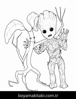 Galaksinin Koruyucuları boyama sayfası – boyama etkinliği, çocuk aktivitesi